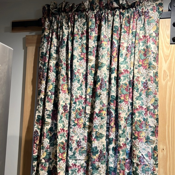 Laura Ashley Accents Vintage Laura Ashley Curtain Panels Four